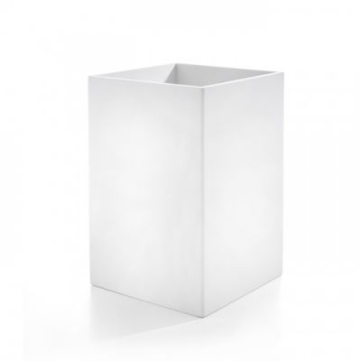 3SC Mood White Ведро, без крышки, 20х30х20 см, композит Solid Surface, цвет: белый матовый MW65A
