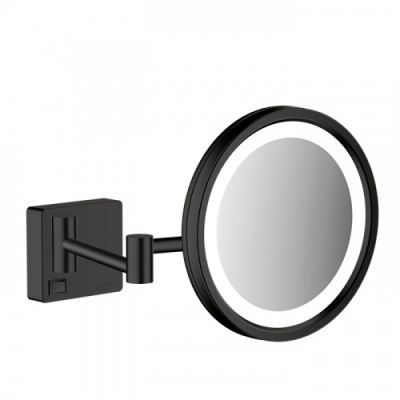 Hansgrohe AddStoris Косметическое зеркало с LED подсветкой, цвет: черный матовый 41790670