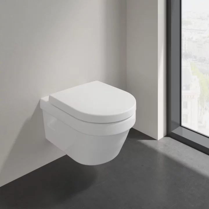 Подвесной унитаз 53 см Villeroy&Boch Architectura 5684HR01 с сиденьем микролифт