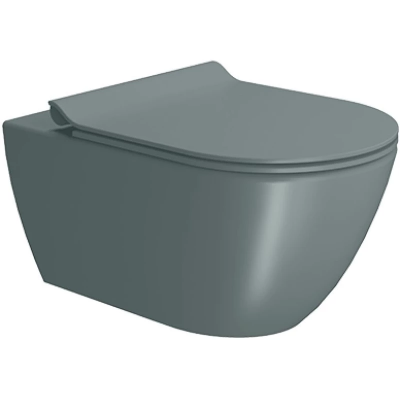 8815FR504 Унитаз подвесной 55 см GSI PURA , Swirlflush 2.0, Agava matte