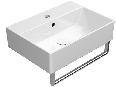 9447111 Раковина накладная 500x37 см GSI Kube X, белая