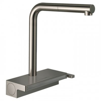 Hansgrohe Aquno Select M81 Смеситель для кухни 250, на 1 отв., с вытяжным душем, 2jet, sBox, цвет: нержавеющая сталь 73830800