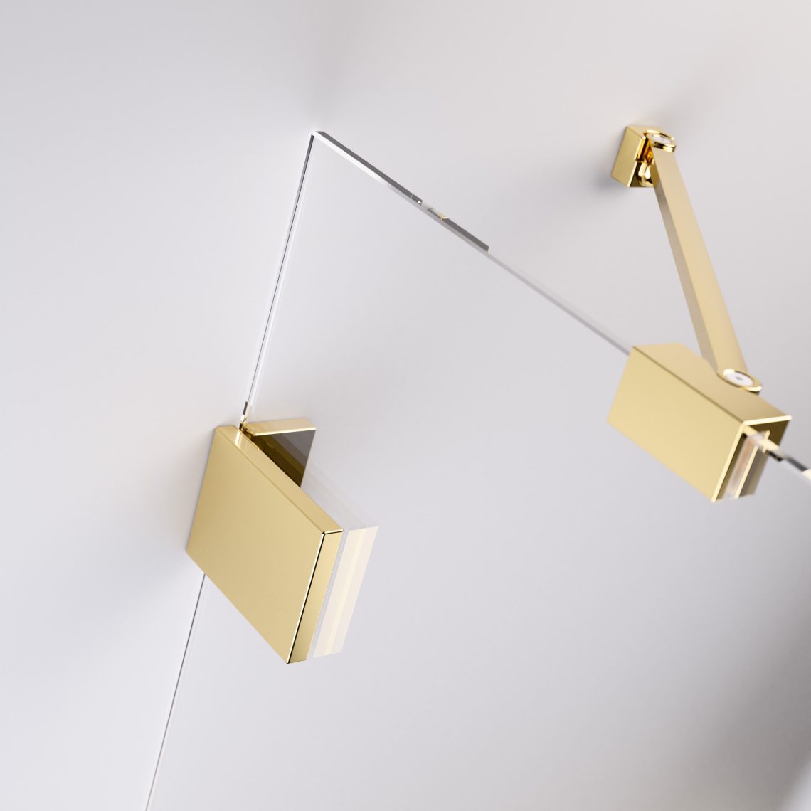 Душевая дверь 120 см Radaway Essenza Pro Gold DWJ 10099120-09-01R золото