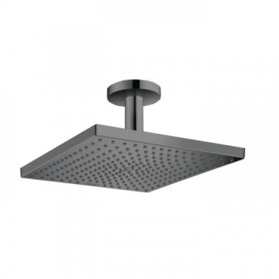 Hansgrohe Raindance Верхний душ, 300х300мм, 1 jet, потолочный держателем, цвет: шлифованный черный хром 26250340