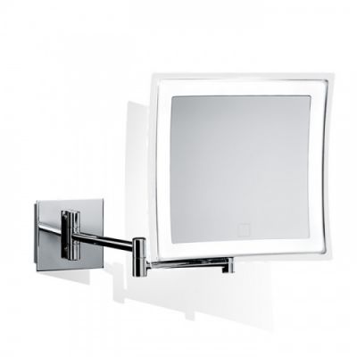 Decor Walther BS 85 Touch Косметическое зеркало 23x21см, подвесное, увел. 5x, сенсорный вкл., подсветка LED, цвет: хром 121800