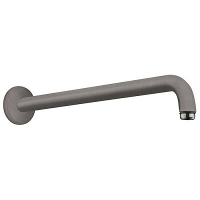 27413340 Hansgrohe Держатель верхнего душа, настенный, цвет: шлифованный черный хром