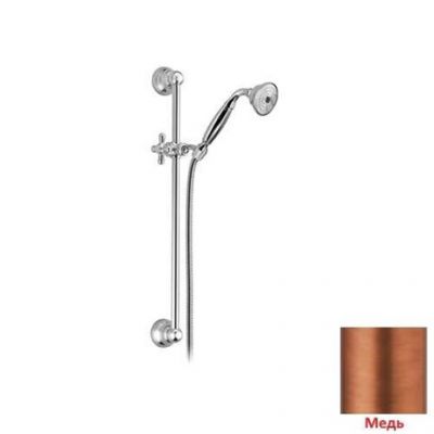 99200851 Palazzani Adams душевой гарнитур со штангой, 1/2" медь