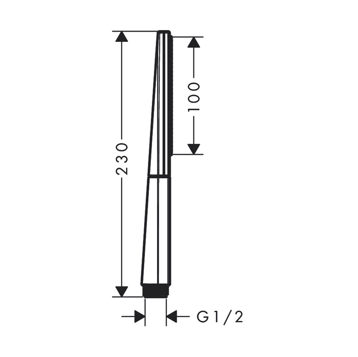 Hansgrohe Rainfinity Ручной душ-палочка 10см., 1jet, цвет: полированное золото 26866990
