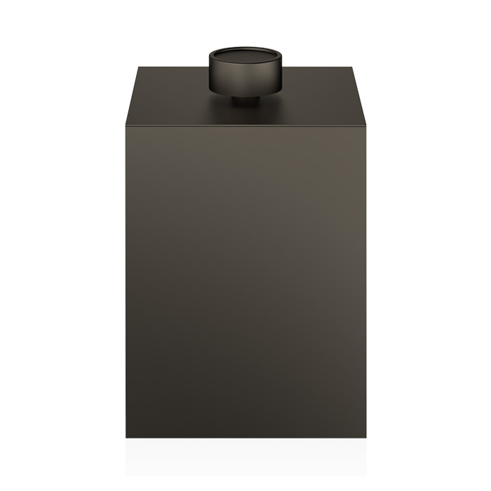 Decor Walther DW 76 Корзина для бумаги 17x17x27см, с крышкой, настольная, цвет: темная бронза 614417