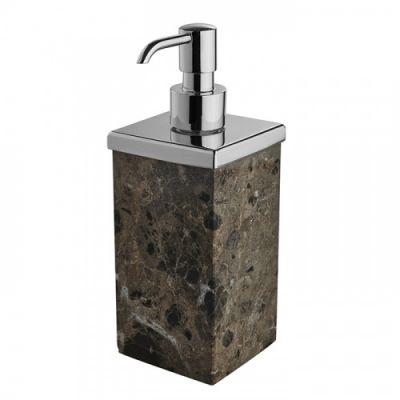 3SC Palace MARMO Дозатор для жидкого мыла,  настольный, цвет: мрамор Emperador dark/хром PA01DAEMSL