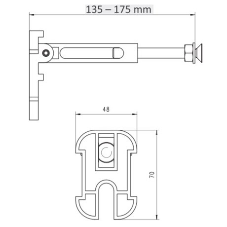 173-30010000-00 Jomo Tech монтажные уголки длина 135-175