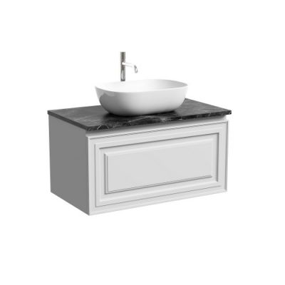 Тумба подвесная SANCOS Very 790х445х406, c одним  ящиком оснащенным доводчиками, Bianco , арт.VR80W