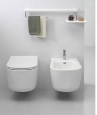 OMN1202R11 Унитаз подвесной Olympia Omnia безободковый, с креплениями (цвет - белый матовый)