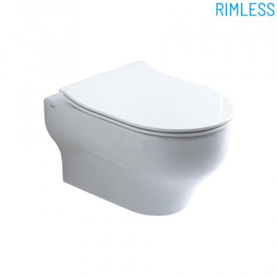 Унитаз подвесной безободковый 50 см Olympia Clear CLE1202R01 с крышкой