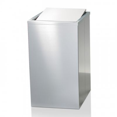 Decor Walther DW 215 Корзина для белья 32x32x58см, напольная, цвет: сталь матовая 610976
