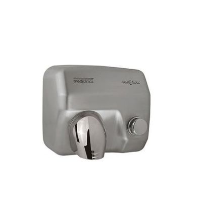 Mediclinics Сушилка для рук  245 х 276 х 214 мм. Saniflow (кнопка). Сталь. цвет: матовый