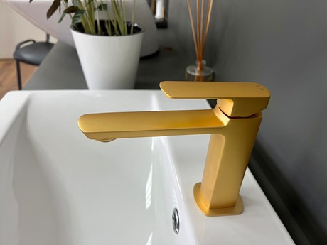56308463 Palazzani Mis смеситель для раковины, 3/8", матовое золото