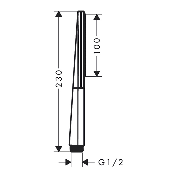Hansgrohe Rainfinity Ручной душ-палочка, лейка 10cм., резьба G &frac12;, цвет: хром 26866000