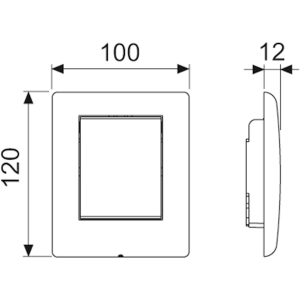 TECEplanus Urinal Панель смыва, белая глянцевая 9242314