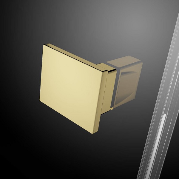 Радиальный душевой уголок 90X90 Essenza Pro Gold PDD золото