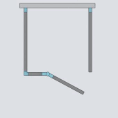 Пристенная душевая кабина 90X70 Essenza Pro Gold KDJ+S золото