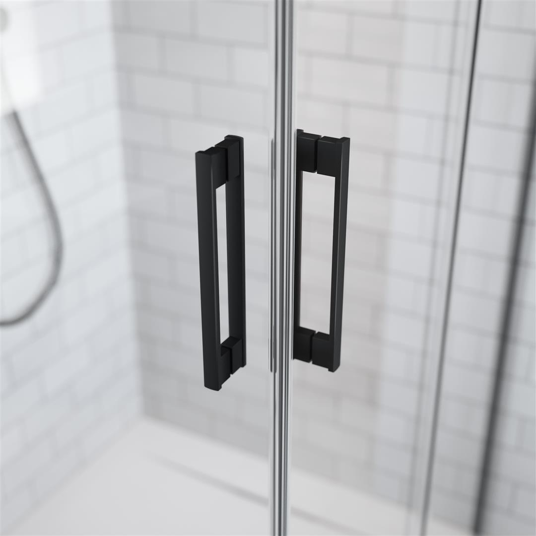 Шторка на ванну 150 см Radaway IDEA Black PN DWJ профиль чёрный матовый