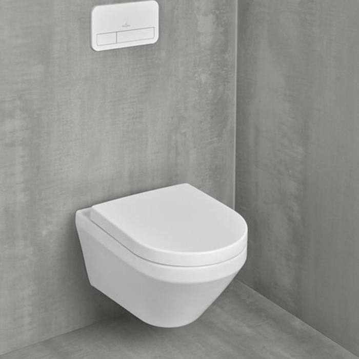4694CLR1 Villeroy&Boch Architectura Унитаз подвесной, безободковый CeramicPlus, цвет: альпийский белый