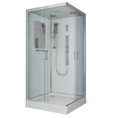 Душ.каб. NG-6002-01GQ (1000х1000х2100) низкий поддон(16 см) стекло прозрачноее