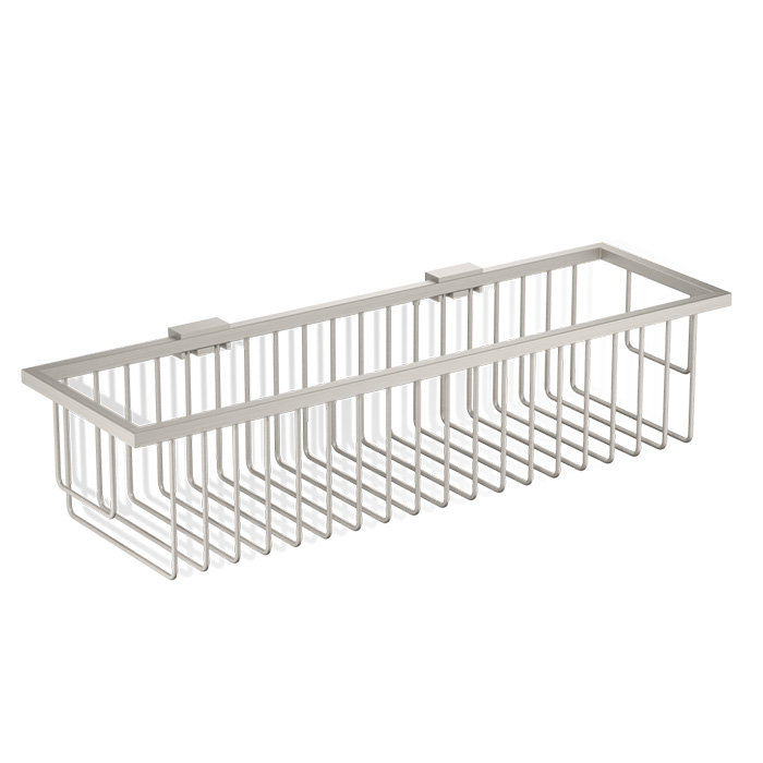 Decor Walther WA WND2 Корзина универсальная 40x12.5x9см для душа, подвесная, цвет: никель сатинированный 703634