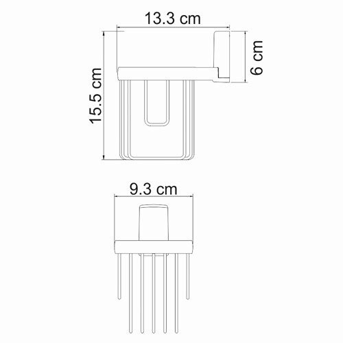 Exter K-5245 Держатель освежителя Размеры (Ш/В/Г): 9,3х7х13,5 см