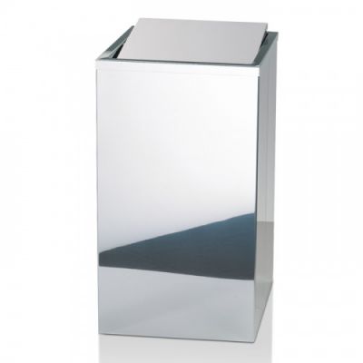 Decor Walther DW 215 Корзина для белья 32x32x58см, напольная, цвет: сталь полированная 610970