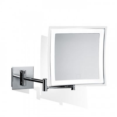 Decor Walther BS 84 Touch Косметическое зеркало 23x21см, подвесное, увел. 5x, сенсорный вкл., подсветка LEDй, цвет: хром 121600