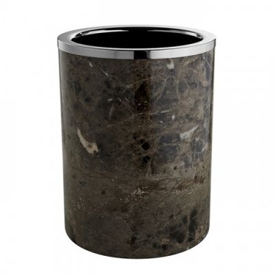 3SC Palace MARMO Ведро D20,h28см, без крышки, цвет: мрамор Emperador dark/хром PA65AEMSL