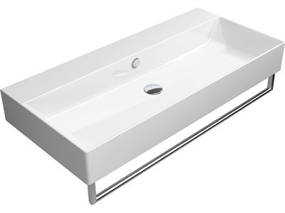 9423011 Раковина накладная 100x47 см GSI Kube X, белая