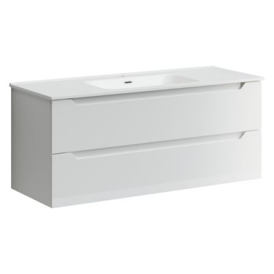 Тумба подвесная SANCOS Norma 2.0 1190х450 c двумя ящиками оснащенными доводчиками, белый глянец , арт. NR2.120-1W